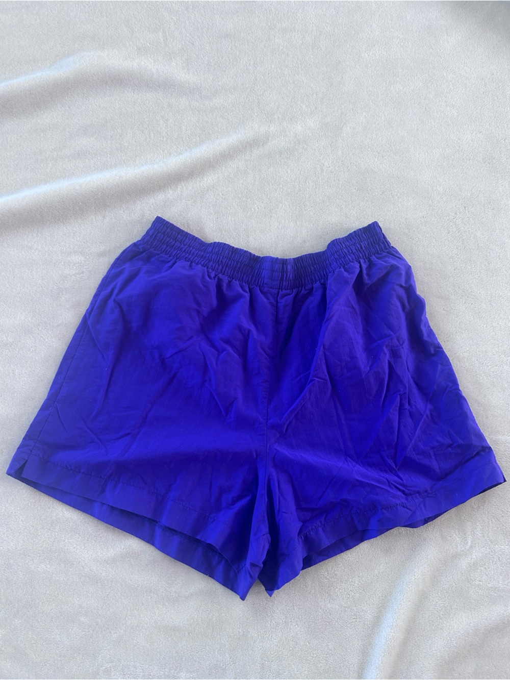 Pacific Connections Electric Purple Elastic Waist Shorts from Late 80s-Early 90s